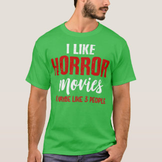 Ik hou van horrorfilms t-shirt