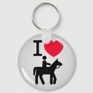 Ik hou van horsereus sleutelhanger