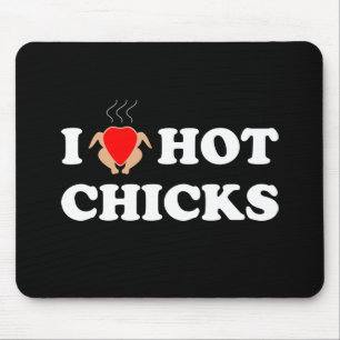 Ik hou van hot Chicken Funny Muismat