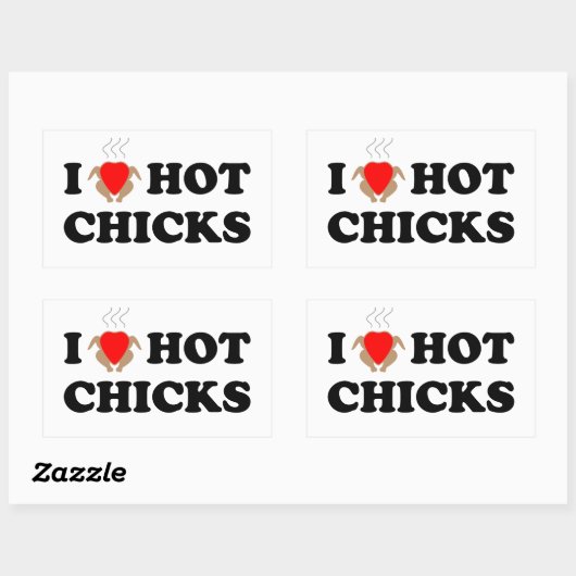 Ik hou van hot Chicken | Funny Sticker Set (Vel)