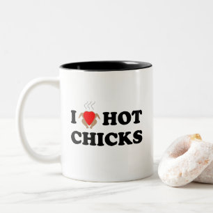 Ik hou van hot Chicken   Office Humor Coffee Mok