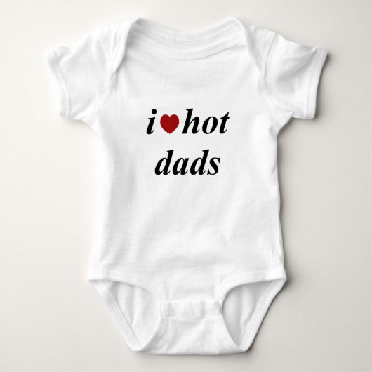 ik hou van hot dads t-shirt (Voorkant)