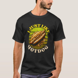 Ik hou van hotdog t-shirt