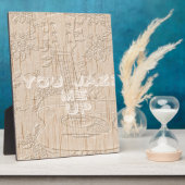 Ik hou van hout dat bruin Hakuna Matata is Fotoplaat (Zijkant)