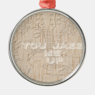 Ik hou van hout dat bruin Hakuna Matata is Metalen Ornament