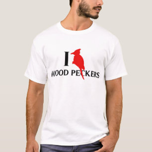 Ik hou van houtpeckers, Woodpeckers T-shirt