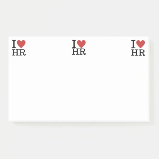 Ik hou ❤️ van HR Post-it Notes - Human Resources D (Voorkant)