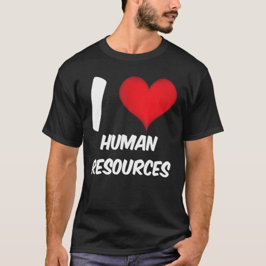 Ik hou van HR Red Heart Human Resources T-shirt (Voorkant)
