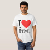 Ik hou van html t-shirt (Voorkant volledig)