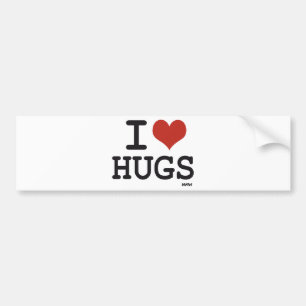 Ik hou van Hugs Bumpersticker