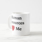 Ik hou van human resources hart me grappigste cita koffiemok (Voorkant links)