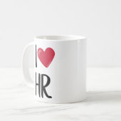 Ik hou van Human Resources HR Koffiemok (Voorkant links)