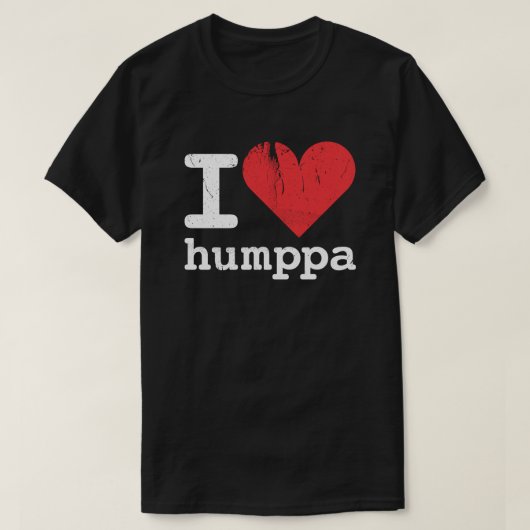 Ik hou van Humppa Basic Dark T-Shirt (Design voorkant)