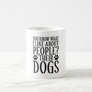 Ik hou van hun honden, grappige hondenliefhebber koffiemok