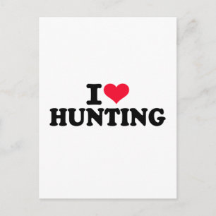 Ik hou van Hunting Briefkaart