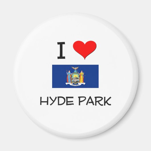 Ik hou van Hyde Park New York Magneet (Voorkant)