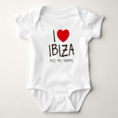 Ik hou van Ibiza en mijn mama Romper (Voorkant)