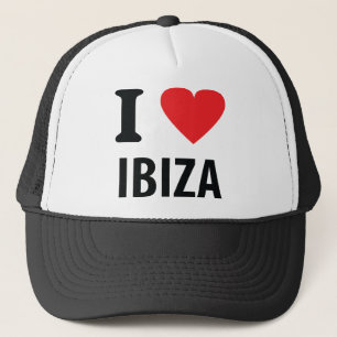 Ik hou van Ibiza icoon Trucker Pet