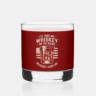 Ik hou van ICE Patriottisch Conservatief Whisky Glas