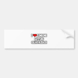 Ik hou van iemand die coeliakie bevecht bumpersticker