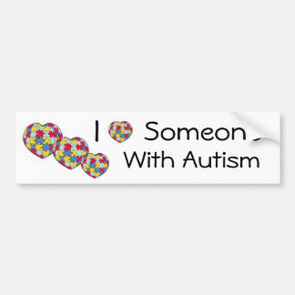 Ik hou van iemand met autisme Bumpersticker