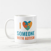 Ik hou van iemand met autisme koffiemok (Links)