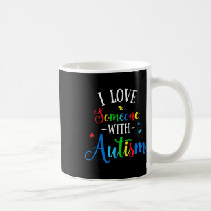Ik hou van iemand met Autisme Man Women Kind Koffiemok