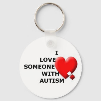 Ik hou van iemand met autisme sleutelhanger
