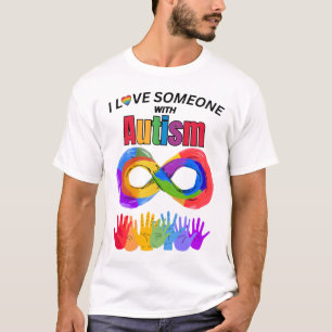 Ik hou van iemand met autisme t-shirt