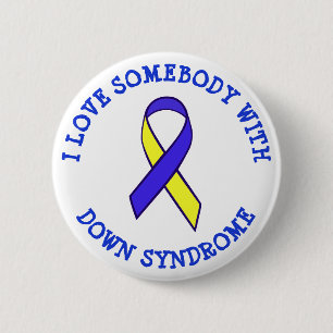 Ik hou van iemand met downsyndrome Button