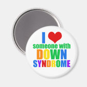 Ik hou van iemand met downsyndroom magneet (Voorkant / Achterkant)