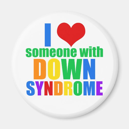 Ik hou van iemand met downsyndroom magneet (Voorkant)
