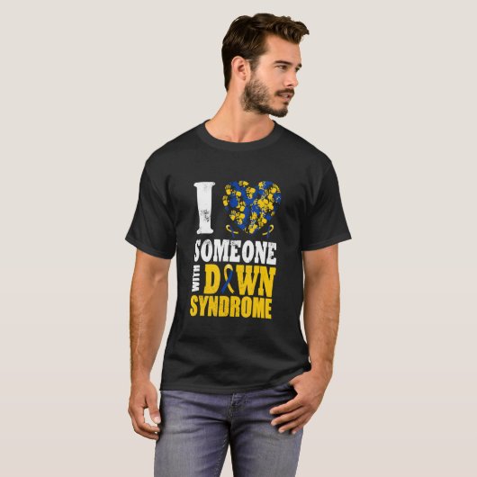 Ik hou van iemand met downsyndroom t-shirt (Voorkant volledig)
