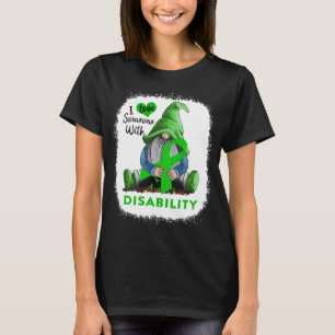 Ik hou van iemand met een beperking t-shirt