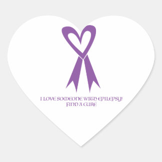 Ik hou van iemand met epilepsie! hart sticker