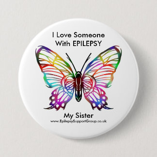 Ik hou van iemand met epilepsie ronde button 7,6 cm
