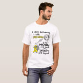 Ik hou van iemand met Ewings Sarcoma Awareness T-shirt (Voorkant volledig)