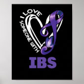 Ik hou van iemand met IBS Irritable Bowel Syndroom Poster (Voorkant)