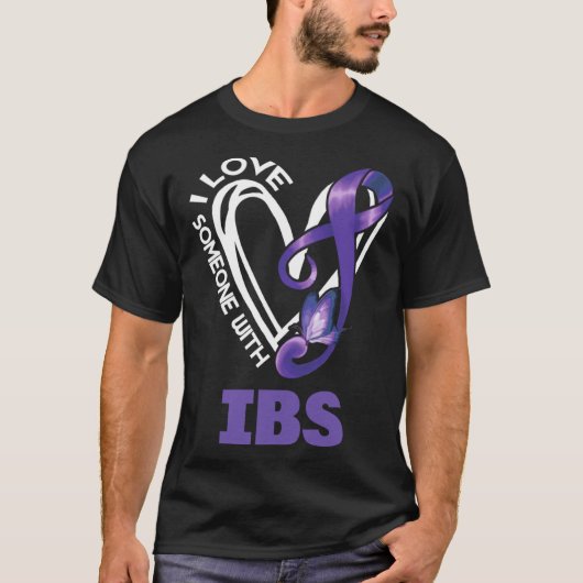 Ik hou van iemand met IBS Irritable Bowel Syndroom T-shirt (Voorkant)