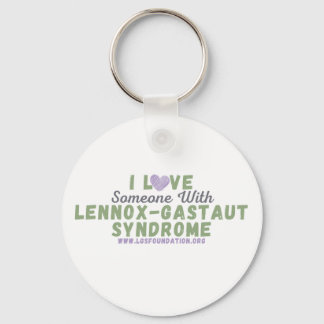 Ik hou van iemand met LGS Button Sleutelhanger