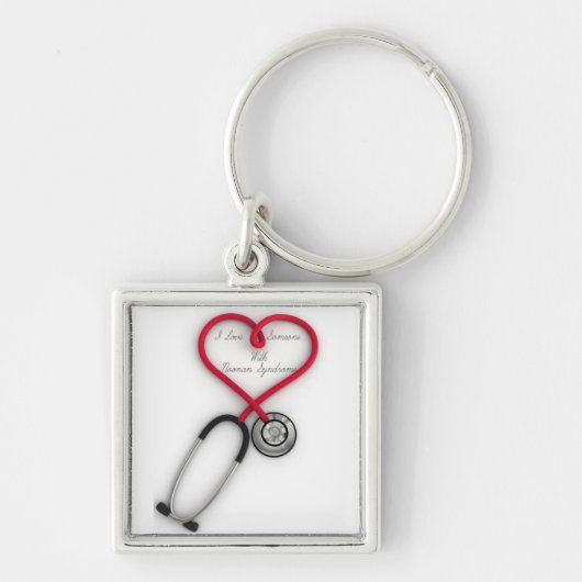 Ik hou van iemand met Noonan Syndrome sleutelhange Sleutelhanger (Voorkant)