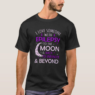 Ik hou van iemand met Paarse ribben die epilepsie T-shirt
