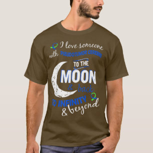 Ik hou van iemand met Pseudotumor Cerebri Green Bl T-shirt