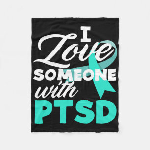 Ik hou van iemand met PTSD-bewustzijn Fleece Deken