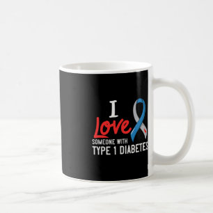 Ik hou van iemand met type 1 diabetes gift Diabeti Koffiemok