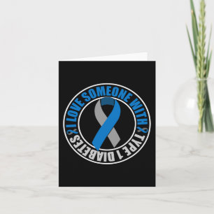Ik hou van iemand met type 1 diabetes kaart
