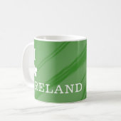 Ik hou van Ierland Green Pattern Koffiemok (Voorkant links)