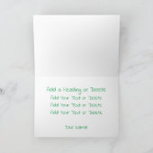 IK HOU van Ierland Groene Ballon Modern Elegant Kaart (Binnen)