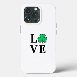 Ik hou van Ierland I Love Irish Shamrock Clover Mo iPhone 13 Pro Hoesje