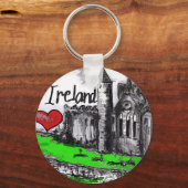Ik hou van Ierland Sleutelhanger (Voorkant)